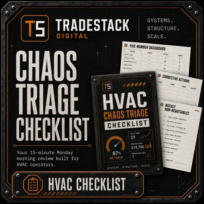 Chaos Triage Checklist for HVAC business owners