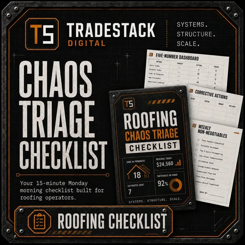 Chaos Triage Checklist for roofing contractors